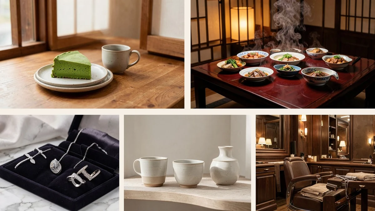 Input examples across hospitality, product, gift, and service lanes