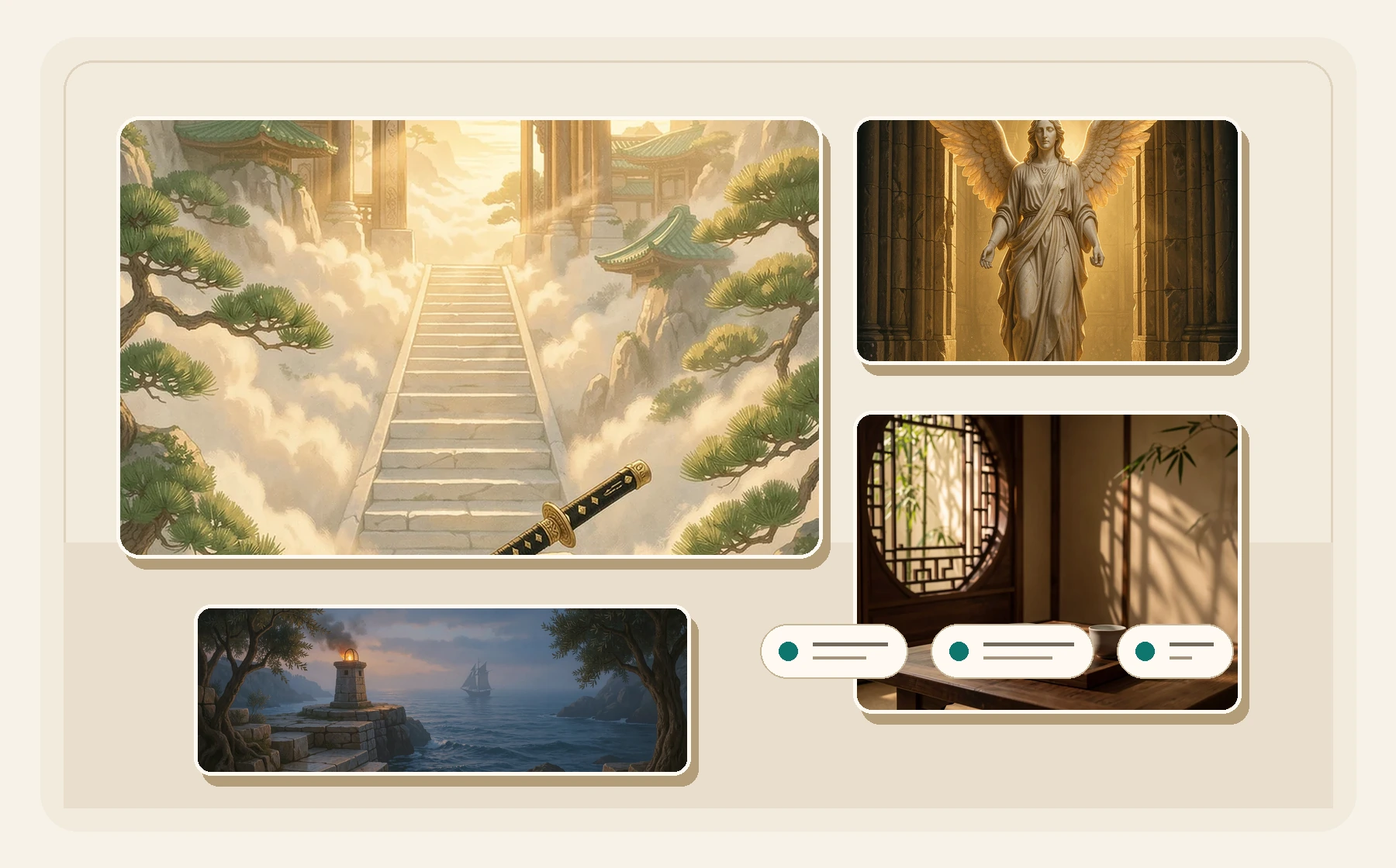 Premium cultural visual system for status gifting and brand aura