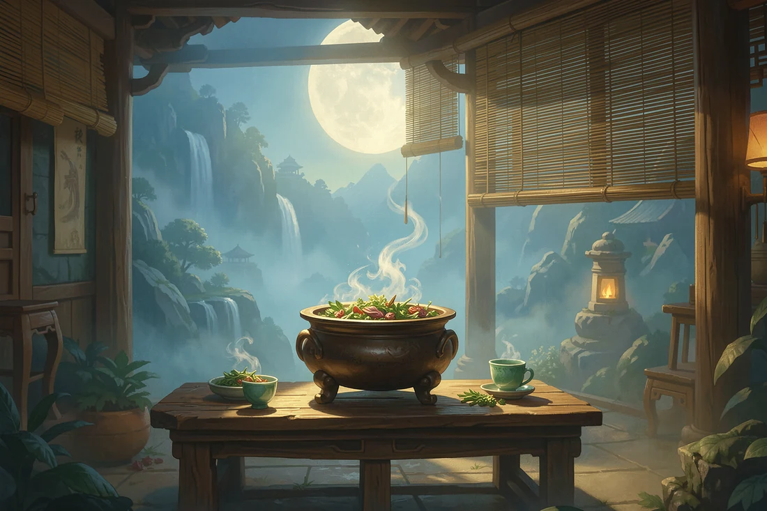 Chinese cloud pavilion tea room study